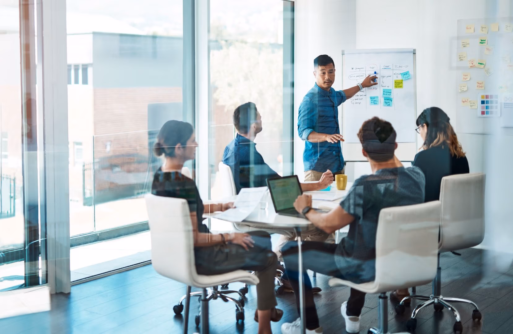 professional training in a board room