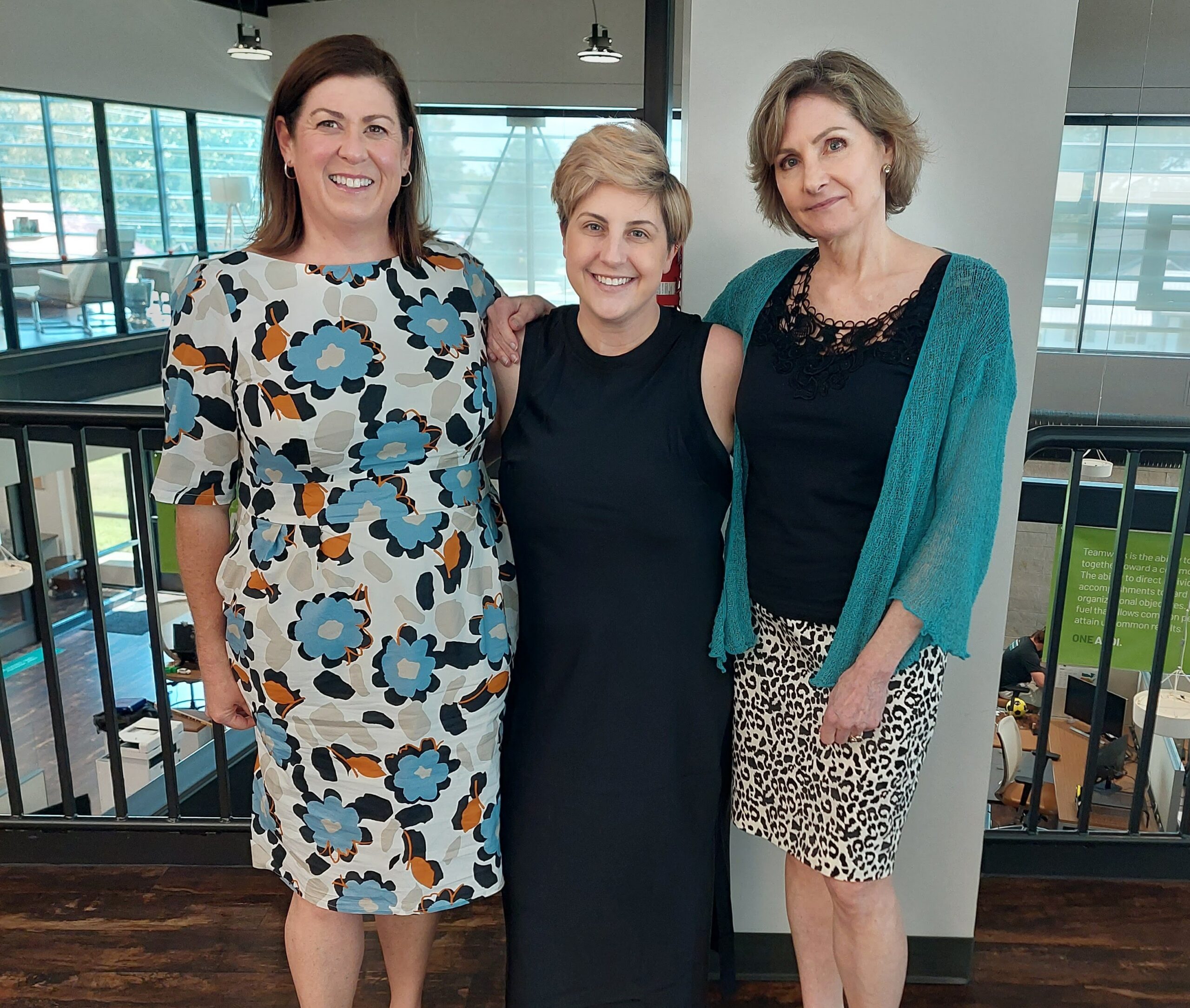 From left to right: Deana Dearry (PaperCut) Kristal Cook (RockRoot) Laura Rather (PaperCut)