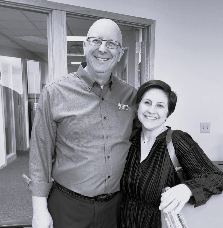 Gregg Bushner (Client Services Manager, Rhyme) Kristal Cook (RockRoot)