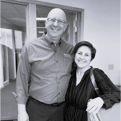 Gregg Bushner (Client Services Manager, Rhyme) Kristal Cook (RockRoot)