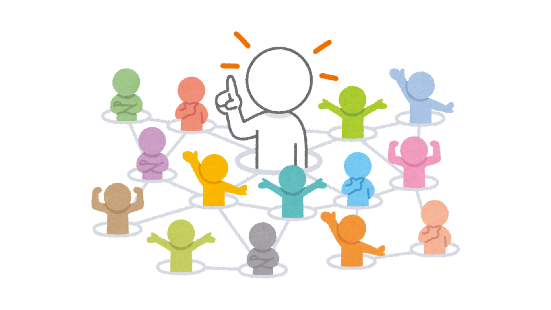 Key Note Speaking icon with audience icon